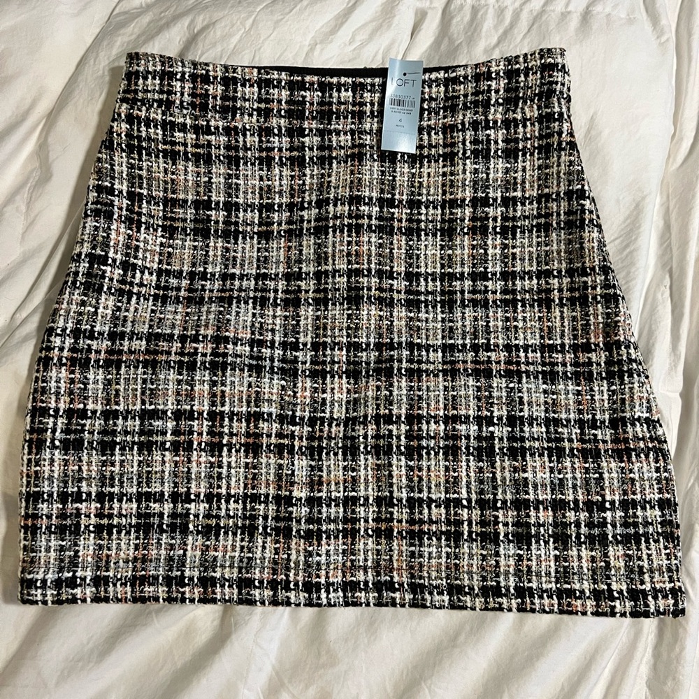Tweed skirt by LOFT. NWT